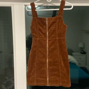 Corduroy brown dress
